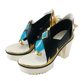 Genshin Impact Shenhe Cosplay Shoes High Heels for Anime Conventions and Performances - Halloweez